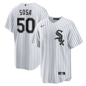 Men's Chicago White Sox Lenyn Sosa Nike White Home Replica Jersey