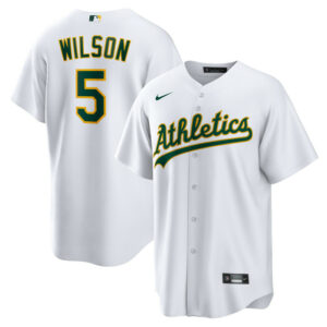 Men's Athletics Jacob Wilson Nike White Home Replica Jersey