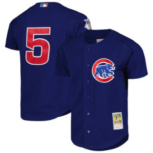 Men's Chicago Cubs Nomar Garciaparra Mitchell & Ness Royal Cooperstown Collection 2005 Batting Practice Jersey
