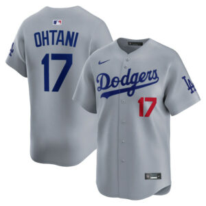 Men's Los Angeles Dodgers Shohei Ohtani Nike Gray Alternate Limited Player Jersey