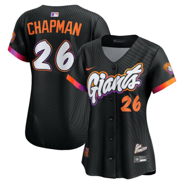 Women's San Francisco Giants Matt Chapman Nike Anthracite 2025 City Connect Limited Jersey