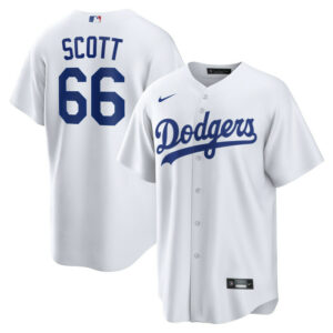 Men's Los Angeles Dodgers Tanner Scott Nike White Home Replica Jersey