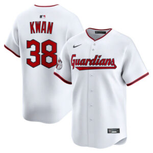Men's Cleveland Guardians Steven Kwan Nike White Home Limited Player Jersey