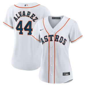 Women's Houston Astros Yordan Alvarez Nike White Home Replica Jersey