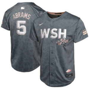 Youth Washington Nationals C.J. Abrams Nike Charcoal City Connect Limited Player Jersey