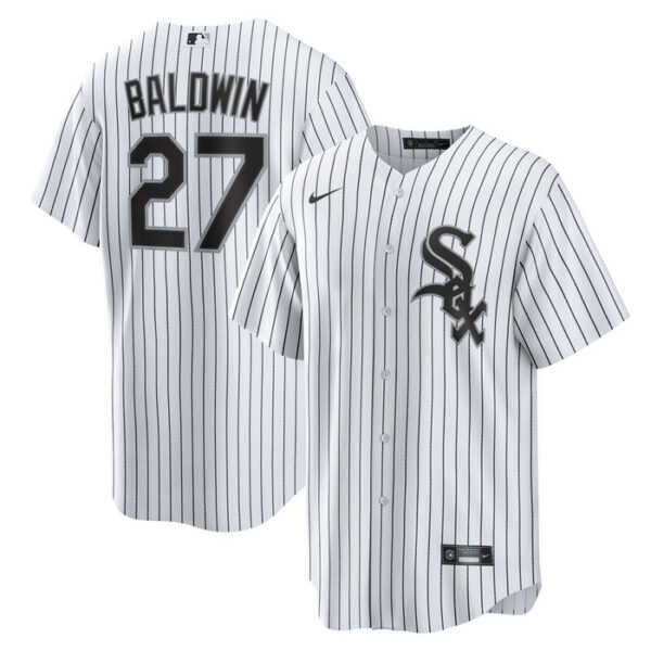 Men's Chicago White Sox Brooks Baldwin Nike White Home Replica Jersey