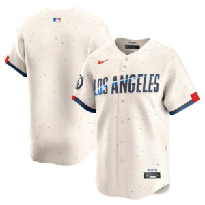 Men's Los Angeles Dodgers Nike Cream 2024 City Connect Limited Jersey