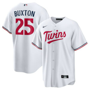 Men's Minnesota Twins Byron Buxton Nike White Home Replica Jersey