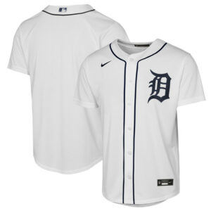Youth Detroit Tigers Nike White Home Replica 2.0 Jersey