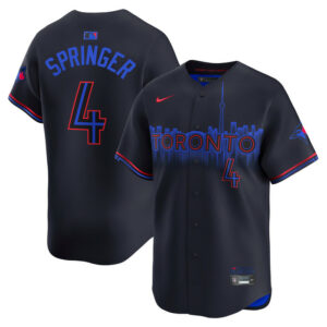 Men's Toronto Blue Jays George Springer Nike Blue City Connect Limited Player Jersey