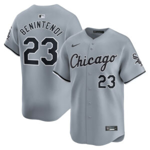Men's Chicago White Sox Andrew Benintendi Nike White Road Limited Player Jersey