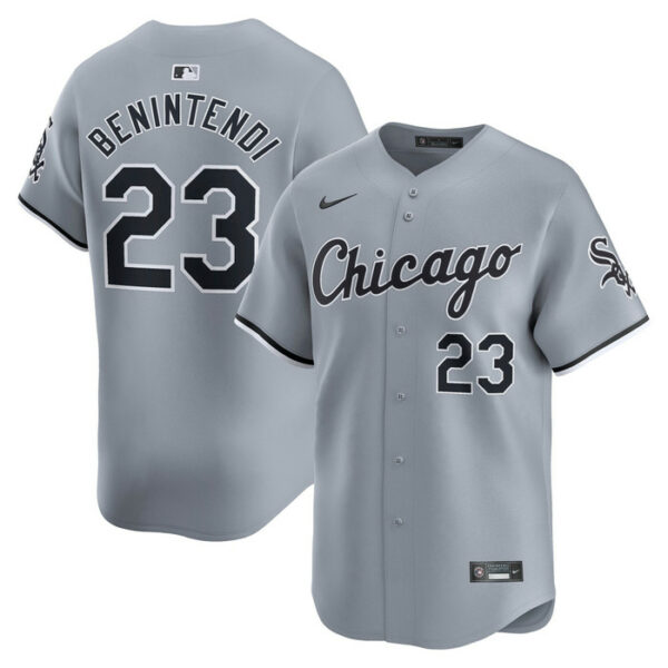 Men's Chicago White Sox Andrew Benintendi Nike White Road Limited Player Jersey