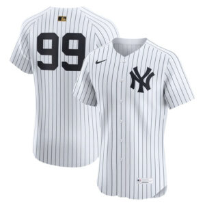 Men's New York Yankees Aaron Judge Nike White Home Elite Player Jersey