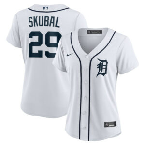 Women's Detroit Tigers Tarik Skubal Nike White Home Replica Player Jersey