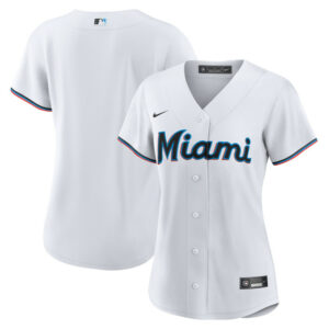 Women's Miami Marlins Nike White Replica Team Jersey