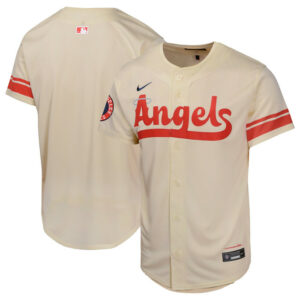 Youth Los Angeles Angels Nike Cream City Connect Limited Jersey