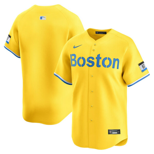 Men's Boston Red Sox Nike Gold City Connect Limited Jersey