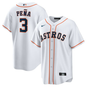Men's Houston Astros Jeremy Pena Nike White Home Replica Jersey