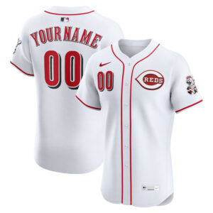 Men's Cincinnati Reds Nike White Home Elite Custom Jersey