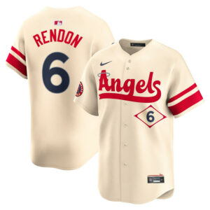 Men's Los Angeles Angels Anthony Rendon Nike Cream City Connect Limited Player Jersey