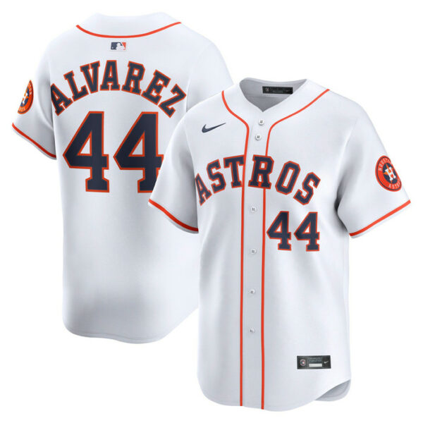 Men's Houston Astros Yordan Alvarez Nike White Home Limited Player Jersey