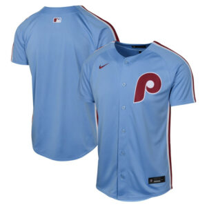 Youth Philadelphia Phillies NikeLight Blue Alternate Limited Jersey