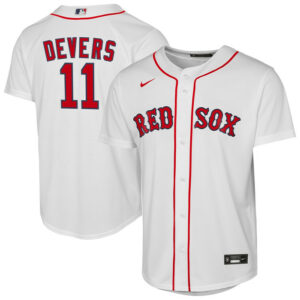 Youth Boston Red Sox Rafael Devers Nike White Home Replica Player Jersey