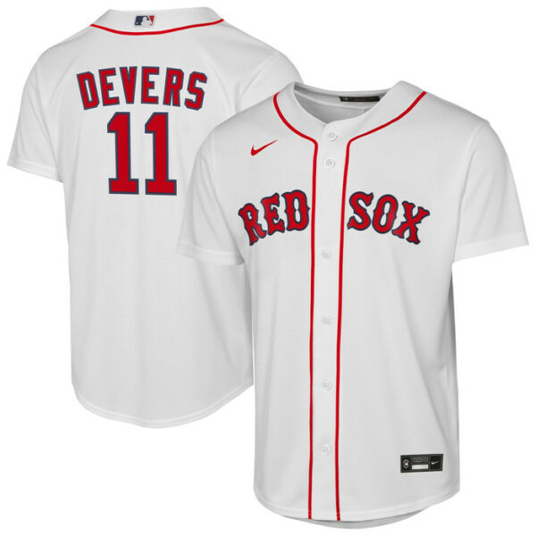 Youth Boston Red Sox Rafael Devers Nike White Home Replica Player Jersey