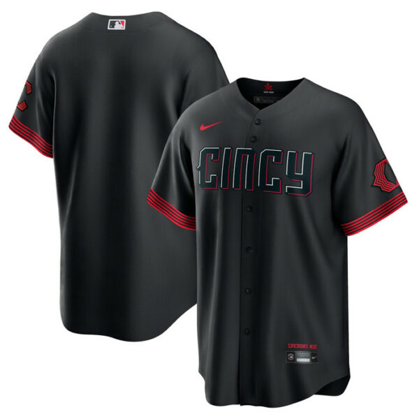 Men's Cincinnati Reds Nike Black City Connect Replica Jersey