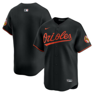 Men's Baltimore Orioles Nike Limited Black Alternate Blank Replica Jersey