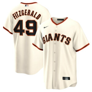 Men's San Francisco Giants Tyler Fitzgerald Nike Cream Home Replica Jersey