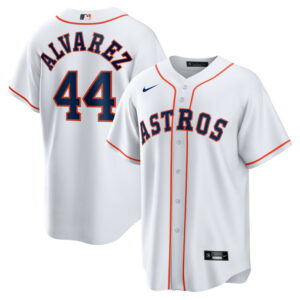 Men's Houston Astros Yordan alvarez Nike White Home Replica Player Jersey