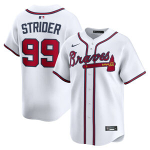 Men's Atlanta Braves Spencer Strider Nike White Home Limited Player Jersey