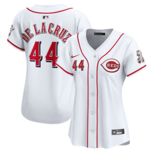 Women's Cincinnati Reds Elly De La Cruz Nike White Home Limited Player Jersey