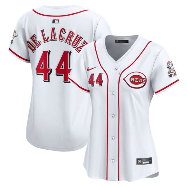 Women's Cincinnati Reds Elly De La Cruz Nike White Home Limited Player Jersey