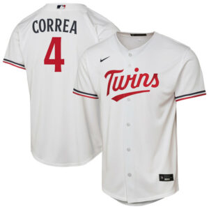 Youth Minnesota Twins Carlos Correa Nike White Home Replica Player Jersey