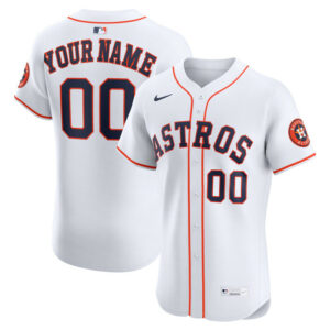 Men's Houston Astros Nike White Home Elite Custom Jersey