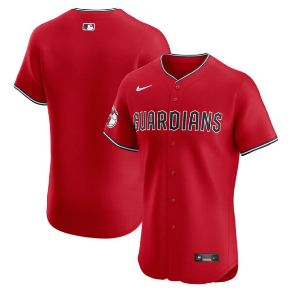 Men's Cleveland Guardians Nike Red Alternate Elite Jersey