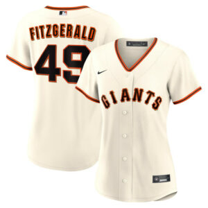 Women's San Francisco Giants Tyler Fitzgerald Nike Cream Home Replica Jersey