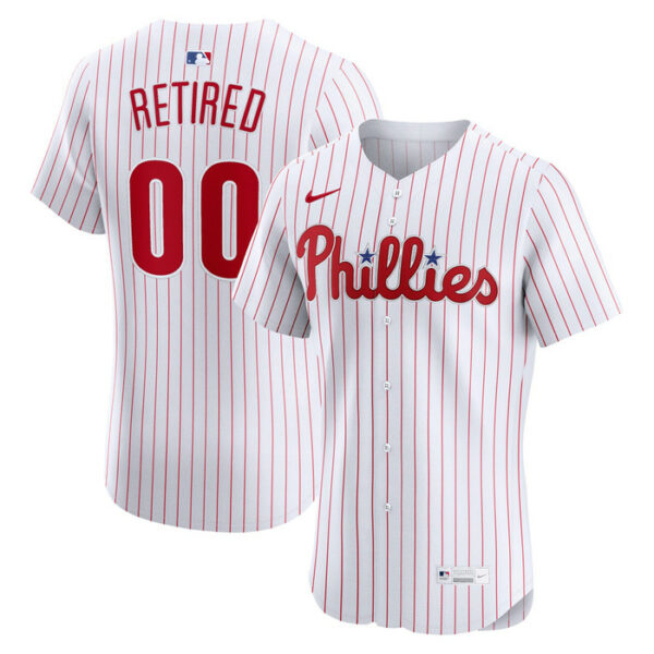 Men's Philadelphia Phillies Nike White Home Elite Pick-A-Player Retired Roster Jersey