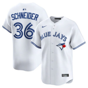 Men's Toronto Blue Jays Davis Schneider Nike White Home Limited Player Jersey