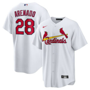 Men's St. Louis Cardinals Nolan Arenado Nike White 2024 Home Replica Jersey