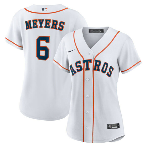 Women's Houston Astros Jake Meyers Nike White Home Replica Jersey