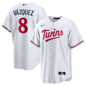 Men's Minnesota Twins Christian Vazquez Nike White Home Replica Jersey