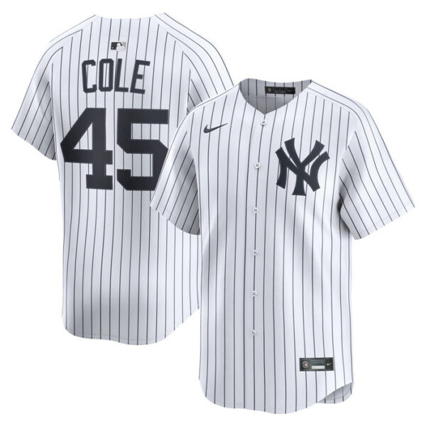 Men's New York Yankees Gerrit Cole Nike White Home Limited Player Jersey