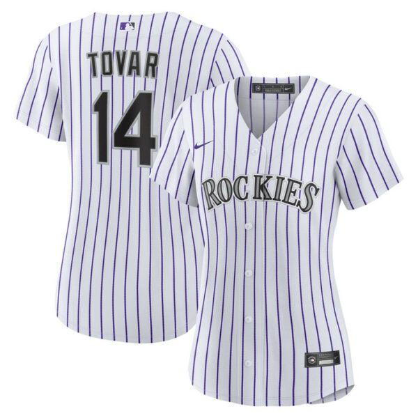 Women's Colorado Rockies Ezequiel Tovar Nike White Home Replica Jersey