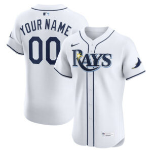 Men's Tampa Bay Rays Nike White Home Elite Custom Jersey