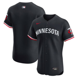 Men's Minnesota Twins Nike Navy Alternate Vapor Premier Elite Patch Jersey