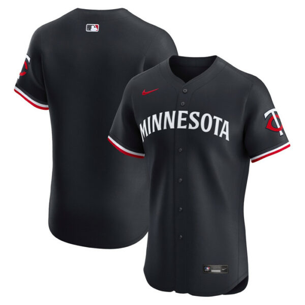 Men's Minnesota Twins Nike Navy Alternate Vapor Premier Elite Patch Jersey
