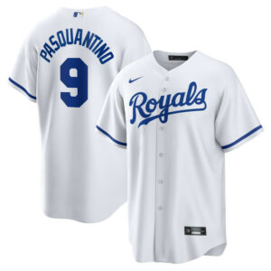 Men's Kansas City Royals Vinnie Pasquantino Nike White Home Replica Jersey
